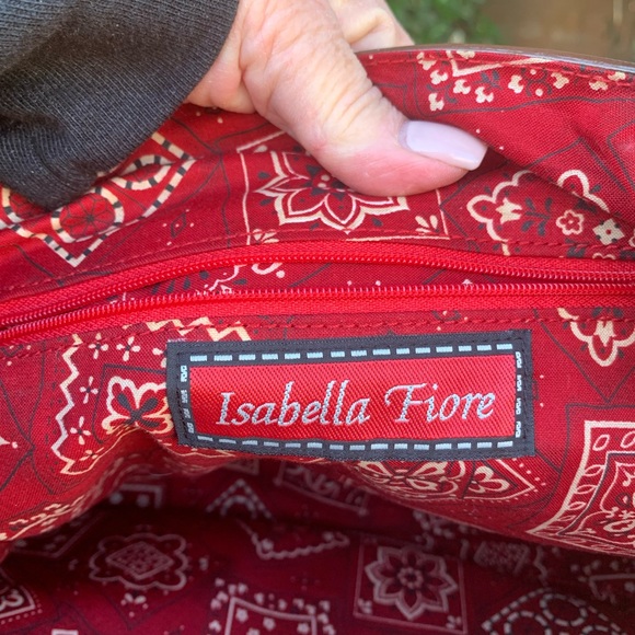 Isabella Fiore Beaded Western Motif Shoulder Bag/Tote EUC barely carried - Picture 16 of 16